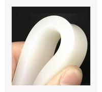 Bande d'étanchéité en caoutchouc silicone carrée rectangulaire de 1 mètre matériau blanc, pour l'amélioration de la maison, isolation pour barre solide, largeur 5/12/15/20/25/30 mm(20mm x 20mm)