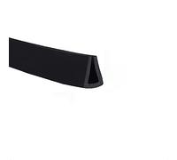 Bande d'étanchéité en forme de U Bande d'étanchéité en caoutchouc pour bordure de porte à fond plat, 3,28 pieds, noire, garniture de bordure en caoutchouc, coupe-froid, largeur x hauteur, 6 mm x 10 m