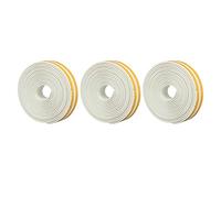 Bande d'Étanchéité en Mousse 6 Pièces, Ruban Isolant Autocollant, Bande de Joint d'Étanchéité pour Porte Fenêtre, Blanc - Isolation Thermique, Réduction du Bruit, Adhérence Forte (Blanche)