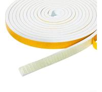 Bande d'étanchéité en mousse avec ruban adhésif solide pour portes et fenêtres Blanc 5 m 12 mm x 6 mm x 3 mm x 5 m