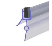 Bande d'étanchéité en PVC for bain et douche, 4m, for écrans de portes, convient aux joints verre 4 à 6mm, bande, accessoires transparents for salle bains pour Paroi en Verre(23mm gap)