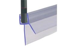 Bande d'étanchéité en PVC for bain et douche, 4m, for écrans de portes, convient aux joints verre 4 à 6mm, bande, accessoires transparents for salle bains pour Paroi en Verre(18mm gap)