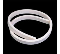 Bande d'étanchéité en silicone blanc, 2 m, carrée, for portes et fenêtres, 1 pièce(6x6mm)