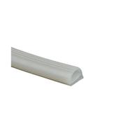 Bande d'étanchéité en silicone en forme de E, bande d'étanchéité en caoutchouc résistante aux hautes températures for four, congélateur, machine à vapeur, coupe-froid(White,17x14mm)