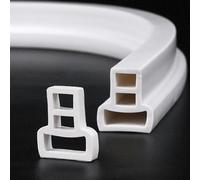Bande d'étanchéité en Silicone pour barrière de Sol Humide - Seuil de Douche - Barrière d'eau - Seuil de Douche - Barrière de Barrage d'eau - Protection Contre Les éclaboussures d'eau d'évier en sili