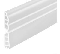 Bande d'étanchéité en TPE extra épaisse de 1 m, boudin de porte pour le vent, insonorisation, coupe-vent et coupe-vent pour interstices sur les portes coulissantes en bois et verre, blanc (blanc)
