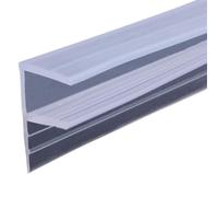 Bande d'étanchéité en verre en forme de F/U, 1M 2M | Bandes météo for douche et bain, bouchon de tirage for bandes d'étanchéité de porte et fenêtre(F-shape,6mm*2M)