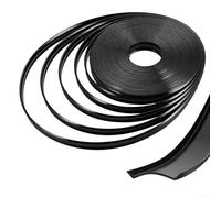 Bande d'étanchéité en vinyle robuste de 2,2 cm pour remorque de voyage, 7,6 m/15,2 m/25 m/30 m, noir (30,5 m)