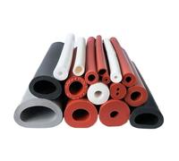 Bande d'étanchéité étanche à la poussière for tubes creux en silicone de 1/2/3 m et 3 85 mm diamètre Pour Tuyaux Ac ExtéRieur Piscine Maison Plancher(02-4x2mm,3.0M)