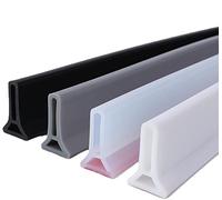 Bande d'étanchéité étanche pour porte de douche - 10 m - Gris - Bande d'étanchéité pour barrière de douche et évier - Séparation humide et sèche - Protection de seuil de barrage d'eau