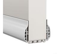 Bande d'étanchéité flexible en PVC pour bas de porte - Barrière de 93 cm contre le vent et les parasites pour une vie intérieure paisible (blanc)