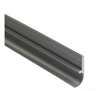 Bande d'étanchéité flexible en PVC pour bas de porte contre le vent, le bruit, la poussière, l'eau et la réduction des courants d'air - 90 cm x 4 cm - Bande d'étanchéité sous porte avec ruban adhésif