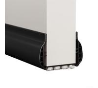 Bande d'étanchéité flexible en PVC pour bas de porte - Protection contre le vent et isolation phonique - 93 cm - Marron