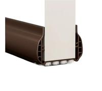 Bande d'étanchéité for bas de porte, 6 pièces, bande anti-poussière et anti-bruit, auto-adhésive, bouchon, bandes isolantes pour Portes, Fenêtres(Brown(93cm))