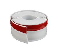 Bande d'étanchéité for porte de garage, 300 cm, cadre en caoutchouc TPE, résistant aux intempéries, for découpe plinthes, garniture murale(White)