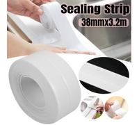 Bande d'étanchéité - HB046 - PVC - Blanc - 38mm x 3.2m - Anti-moisissure et résistant à l'huile