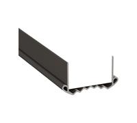 Bande d'étanchéité inférieure de porte avec isolation phonique et propriétés coupe-vent pour climatisation, bande en PVC sans trace pour portes de 3, 5, 5, 5 cm de large (gris)