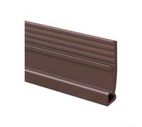 Bande d'étanchéité inférieure de porte en TPE parfaite pour l'isolation acoustique et la prévention de la poussière dans les maisons ou les bureaux (marron)