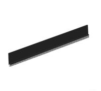 Bande d'étanchéité inférieure en TPE pour porte - 100 cm - Insonorisant - Pour les interstices, la poussière et les insectes - Gris/marron/noir/blanc (noir)