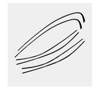 Bande D'étanchéité Moulures De Fenêtre En Acier Noir Bandes Garniture Pour BMW Série 3 E90 2006 2007 2008 2009 2010 2011