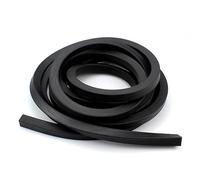 Bande d'étanchéité NBR 1 m noire, coupe-froid for climatiseur carré 6 x 6 mm-30 x 30 mm, bande d'étanchéité NBR solide, installation facile(6 * 6mm*39 inch)
