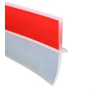 Bande d'étanchéité pour bas de porte - 25 mm - 1 m - Isolation phonique - Coupe-vent et bloqueur de courants d'air - Joint en PVC souple pour espaces de 0 à 13 mm - Utilisation domestique