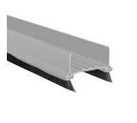 Bande d'étanchéité pour bas de porte pour espaces de 0,3 à 1,5 cm | PVC + feutre résistant aux intempéries | Isolation acoustique coupe-vent | Longueur de coupe de 97 cm (gris)