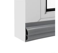 Bande d'étanchéité pour cadre de fenêtre coulissante en PVC homogène pour une compression et une couverture uniformes (gris)