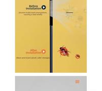 Bande d'étanchéité pour porte d'armoire - Réduction du bruit et de la poussière - Avec structure renforcée pour une utilisation durable (D)