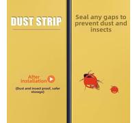 Bande d'étanchéité pour porte d'armoire - Réduction du bruit et de la poussière - Avec structure renforcée pour une utilisation durable (E)