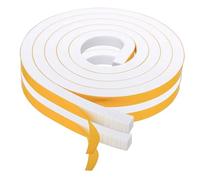 Bande d'étanchéité pour porte de 4,8 m - Ruban adhésif isolant en mousse pour fenêtre de maison, douche, garage, pare-brise, cadre de camping-car, verre de voiture