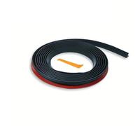 Bande d'étanchéité pour vitres de voiture, bande adhésive pour verre automobile, bande universelle de réduction des vibrations et du bruit Fenêtre Décoration Extérieure(Two doors - 2 m)