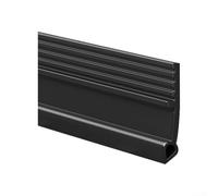 Bande d'étanchéité renforcée pour bas de porte avec composition TPE et solide, conçue pour bloquer le vent, la poussière et le bruit sous les bords de porte (noir)