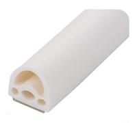 Bande d'étanchéité Silicone 3 Trous 6m Isolante | Structure 3 trous, réduction pour bruit pour efficace, isolation thermique, silicone flexible, 6 mètres(B)