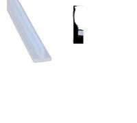 Bande d'étanchéité transparente 1 Pièce 1 M/5 M/10 Mètres Bande D'étanchéité En Silicone En Forme De T Coupe-froid En Caoutchouc Couverture(T-43,5M)