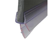Bande d'étanchéité transparente en PVC for écran de douche, 5m, joint résistant à l'eau for espace verre 4 12mm, accessoires salle bains pour Paroi en Verre(Transparent B,Use for 10mm glass)