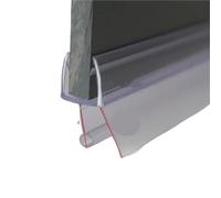 Bande d'étanchéité transparente en PVC for écran de douche, 5m, joint résistant à l'eau for espace verre 4 12mm, accessoires salle bains pour Paroi en Verre(Transparent A,Use for 12mm glass)