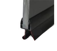 Bande d'étanchéité transparente en PVC for écran de douche, 5m, joint résistant à l'eau for espace verre 4 12mm, accessoires salle bains pour Paroi en Verre(Black A,Use for 10mm glass)