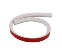 Bande d'étanchéité transparente et flexible en silicone pour salle de bain et installation de barrière d'eau de douche (blanc, 80 cm)