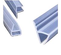 Bande D'éTanchéIté Transparente Joints De Porte En Verre Forme FUH, 1 Mètre, 6-12 Mm, Caoutchouc Silicone, For Salle(U-shaped,6mm)