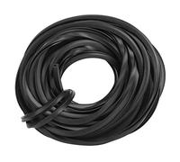 Bande d'étanchéité universelle en caoutchouc, 4 m/10 m/18 m Bande en caoutchouc pour serre noire, accessoires de serre de câble de ligne en caoutchouc d'étanchéité en verre pour porte fenêtre(10m)