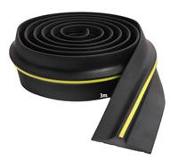 Bande d'étanchéité universelle pour porte de garage - Bande d'étanchéité de seuil inférieure de porte de garage robuste et résistante aux intempéries - Bande d'étanchéité météorologique en caoutchouc