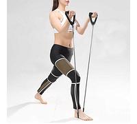 Bande d'exercice de résistance, Bande de Caoutchouc élastique, entraînement de Tube de Corde d'entraînement, avec poignées Confortables, Portable, léger, Musculation, tonification Musculaire(Noir)