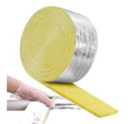 Bande d'isolation de tuyau, 10 m, ruban adhésif isolant de 45 cm, matériau résistant à la chaleur, design facile à appliquer pour CVC, climatisation, air, industriel, tuyauterie, eau chaude