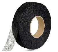 Bande d'ourlet thermocollante - 100 m de long - Noir - 25 mm de large - Ruban de couture autocollant - Pour réparation des tissus, rideaux, pantalons, vêtements sans couture - 100 m de long - 2,5 cm -