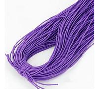 Bande élastique 1,0/1,2/1,5/2/2,5 mm, fil élastique, perles faites à la main pour la fabrication de bijoux, accessoires de couture, DIY, violet, 1,5 mm (10