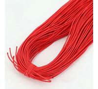 Bande élastique 1,0/1,2/1,5/2/2,5 mm, fil élastique, perles faites à la main pour la fabrication de bijoux, accessoires de couture, DIY, rouge, 1,2 mm (10 y