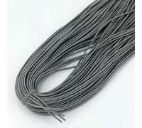 Bande élastique 1,0/1,2/1,5/2/2,5 mm, fil élastique, perles faites à la main pour la fabrication de bijoux, accessoires de couture, DIY - gris - 1,0 mm (10