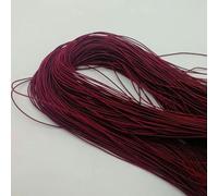 Bande élastique 1,0/1,2/1,5/2/2,5 mm, fil élastique, perles faites à la main pour la fabrication de bijoux, accessoires de couture, DIY-bordeaux-1,5 mm (10 yards)