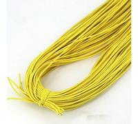 Bande élastique 1,0/1,2/1,5/2/2,5 mm, fil élastique, perles faites à la main pour la fabrication de bijoux, accessoires de couture, DIY, jaune, 1,0 mm (10 y